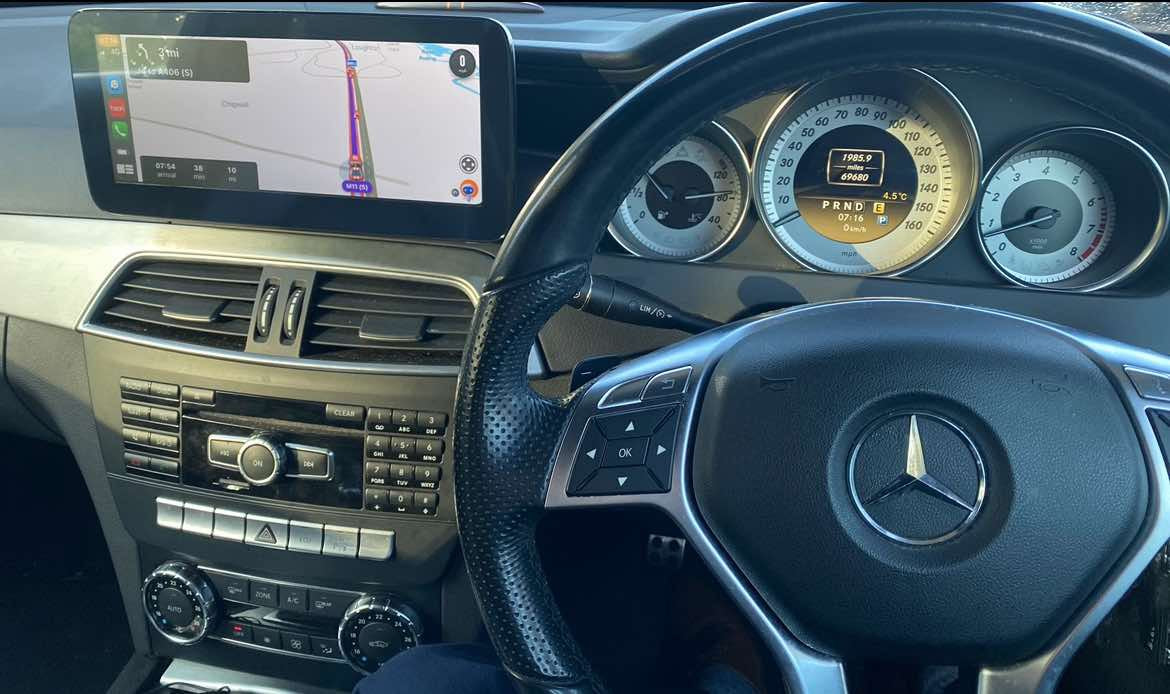 10.25” Mercedes C class W204 android screen. NTG 4.5