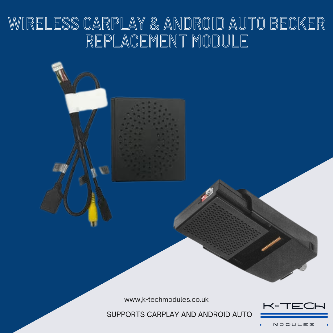 Wireless CarPlay & Android Auto, Becker Replacement Module & Camera Mega Bundle